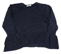 Tmavomodrý třpytivý lehký svetr zn. H&M