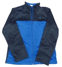 Modro-tmavomodrá sportovní propínací mikina 