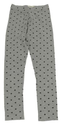 Šedé legíny s hvězdičkami Mango