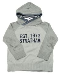 Šedý lehký svetr s nápisem a kapucí Timberland