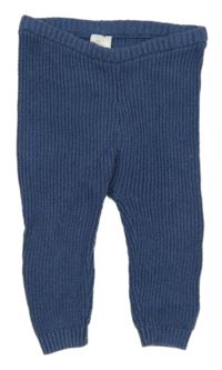 Tmavomodré pletené tepláky Next