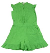 Zelený lehký kraťasový overal Shoeby 