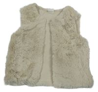 Světlebéžová kožešinová podšitá vesta Next