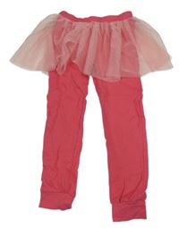 Růžové legíny s tylovou sukní George