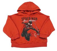 Červená mikina se Spidermanem a kapucí Primark