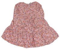 Starorůžové květované šaty George
