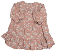 Starorůžové květované šaty Primark