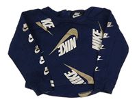 Tmavomodrá mikina s logy Nike