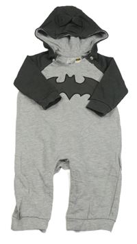 Šedo-antracitová tepláková kombinéza s kapucí - Batman H&M