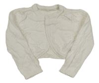 Bílé květované svetrové bolerko Mothercare