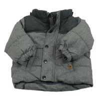 Šedá šusťáková zimní bunda H&M