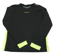 Černo-žluté thermo triko Kipsta