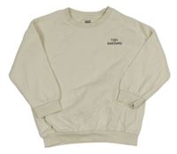 Smetanová mikina s nápisem F&F