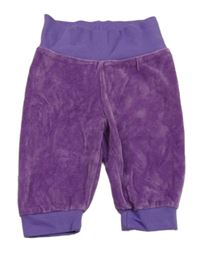 Fialové sametové tepláky Liegelind