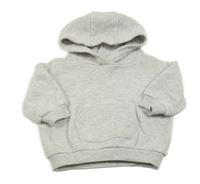 Světlešedá melírovaná mikina s kapucí Matalan