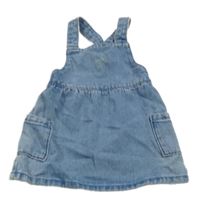 Světlemodré riflové laclové šaty Primark