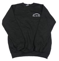 Černá mikina s nápisem 