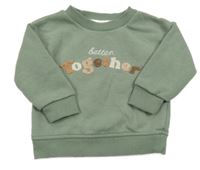 Zelená mikina s nápisem Primark