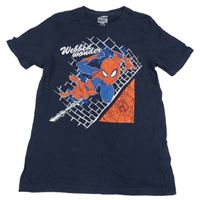 Tmavomodré tričko se Spidermanem Marvel