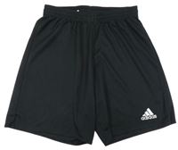 Černé sportovní kraťasy s logem Adidas