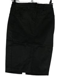 Dámská černá potažená pouzdrová sukně Next 