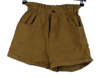 Dámské pískové plátěné kraťasy Pull&Bear 