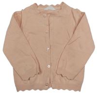 Světlerůžový propínací svetr Primark