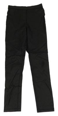 Černé koženkové legíny George