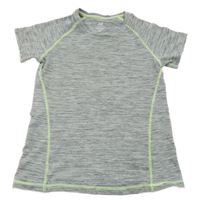 Šedé melírované sportovní tričko H&M