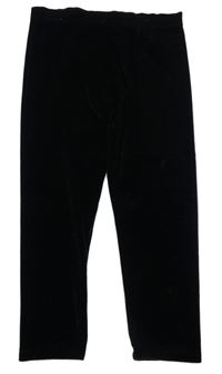 Černé sametové legíny F&F