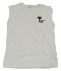 Bílé tílko s palmou Chapter young