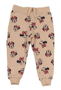 Světlerůžové tepláky s Minnie Disney