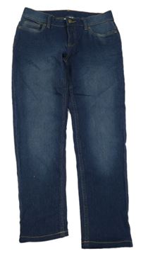 Tmavomodré skinny kotníkové rifle Y.F.K.