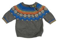 Šedo-barevný svetr F&F