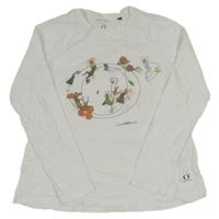 Bílé triko s obrázkem 