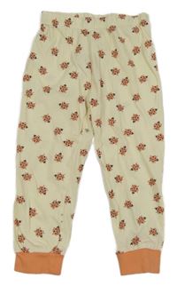 Smetanové pyžamové kalhoty s beruškami Lily & Dan