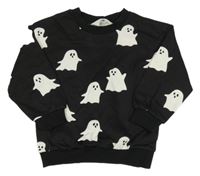 Černá mikina s duchy H&M