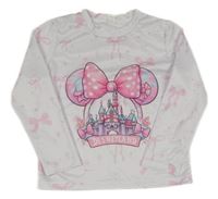 Bílé triko s mašlemi a Minnie 