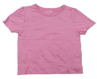 Růžové crop tričko Jeff&Co.