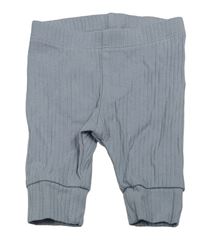 Světlemodrošedé žebrované tepláky H&M