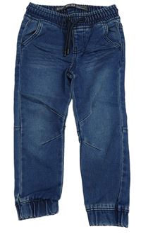 Modré teplákové cuff rifle Denim Co. 