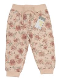 Světlerůžové tepláky s květy Primark
