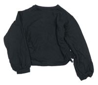 Černé triko se vzorem Next