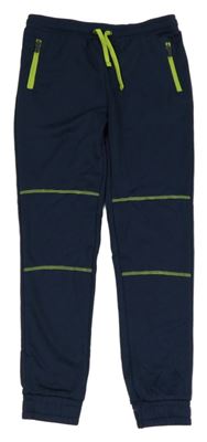 Tmavomodré funkční sportovní kalhoty Crane