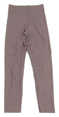 Fialovostříbrné legíny Nutmeg