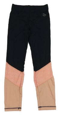 Černo-růžové sportovní legíny Yigga