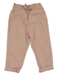 Světlerůžové manšestrové kalhoty H&M