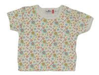 Bílé květované tričko Berti