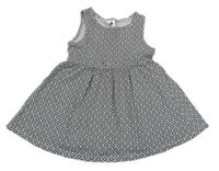 Bílo-černé vzorované bavlněné šaty zn.CA