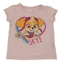 Světlerůžové tričko se Skye Nickelodeon 